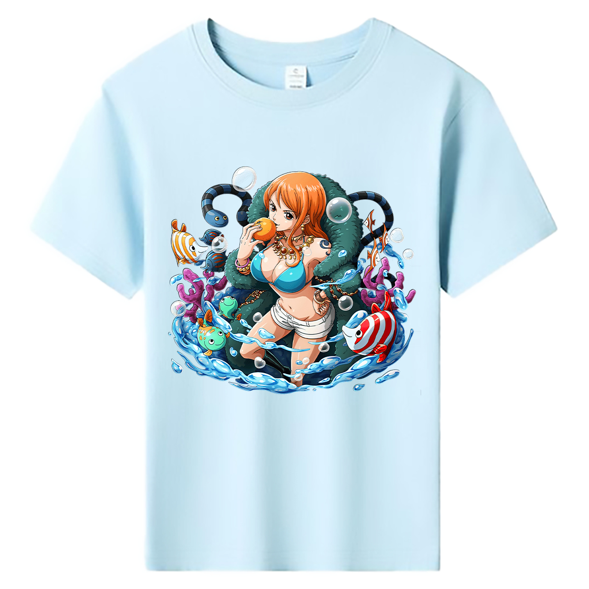 ワンピース ナミ ONE PIECE Nami 綿100％キッズTシャツ（フロントプリント）